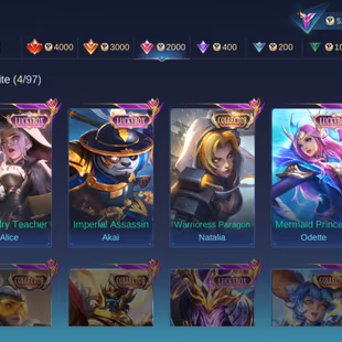 LP2|LVL57|101HEROES|216SKIN|KARINAKOF|ALICELUCKYBOX|AKAILUCKYBOX|ODETTELUCKYBOX|LANCELOTZODIAC|LEGENDIS36 - Image 8