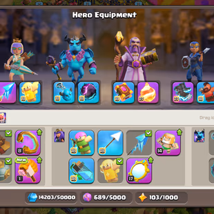 🔥TH 18 NEAR MAX🔥XP 239-HERO 105-102-83-80-55-[ 5 EPIC EQUIPMENT MAX-DEFENSE ALMOST MAX-NC 500-BEST DEAL - Image 5