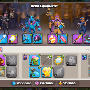 🔥EPIC DONATION TH17🚀HEROS LVL 37-37-17-25-26-2 | EPIC EQUIPMENTS | NC AT 500 GEMS | OP BASE | INSTANT DELIVERY | - Image 5