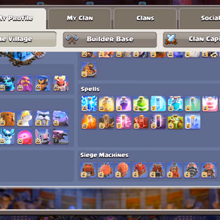 TH 18 FULLY MAX-NOTHING LEFT-XP 269-[ 9 EPIC EQUIPMENT MAX-ALL HERO MAX-SOUND OF CLASH SCENERY-NC YES-WAR STARS 4353-BST - Image 6