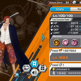 [4176][IOS+ANDROID] 10 EX - Can 7 Max - Kizaru + Shanks + Lucci + Kuzan + Sabo + Kaido + Roger + Zoro + Akainu , 846 fra - Image 5