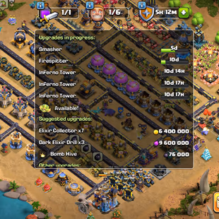 RARE [TH18 MAX] 6HERO/WALLS/LAB/MAIN DEF MAX || RARE WAR ARENA SCENERY/LEAGUE WARDEN SKIN || 7 EPIC MAX|| RENAME 1k |EE3 - Image 6