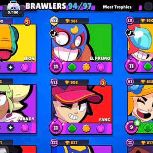 Brawl Stars : 94 BRAWLERS | 12 Legendary | 48784 TROPHIES | 8251 VICTORIES | FULL ACCESS | Warranty  - Image 8
