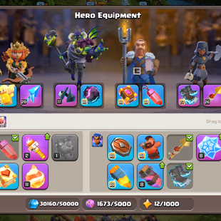 🔥TH 17 ALMOST MAX🔥XP 220-CHILD ID-HERO 100-100-75-50-11-EPIC SB[MAX] EB[MAX] RS 26 GG 20 FA 20-MEDALS 1406-DEFENS MAX - Image 6