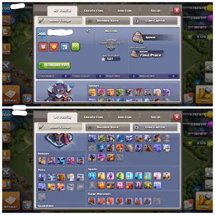 8.5K GEMS | 9 EPIC EQUIPMENTS | TH 15 NEAR MAX | 71-88-40-55-23 HEROES  | FREE RENAME | STACKED MEDALS MAGIC ITEMS  - Image 3