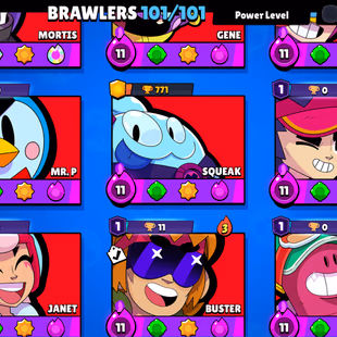 48 TOTAL PRESTIGE | 81.4K TROPHY-380X SKINS | 101/101 BRAWLER | 54X MAX | 52X HYPER | 120X GEMS | 141X EPIC SKINS  - Image 8