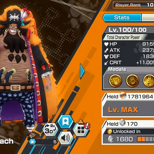 [3957] [ ANDROID ] 6 EX META - CAN 5 MAX - Nusjuro + Blackbeard + Light Luffy + Garp + Shanks , 2075 gems Android + 2917 - Image 3