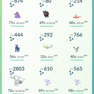 SHINY LEG KYUREM RESHIRAM - 2016 YEAR - LEVEL 70 - 212 SHINY - 14 LEGENDARY || 9-10million STARDUST - RENAME AVAILABLE - - Image 7