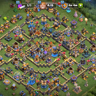 🔥[3 EPIC EQUIPMENT MAX]🔥TH 18 4 HERO MAX || BK 105 AQ 105 MP 52 GW 75 RC 50 || 19 HERO SKIN || BUILDER BASE MAX - Image 2