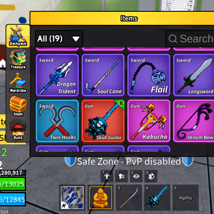 Lvl 2562 Blox Fruits Acc | PERM KITSUNE, VENOM, BUDDHA | Godhuman & Skull Guitar | Tushita, Yama, Spikey Trident | Rabbi - Image 4