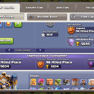 TH18 CLOSE MAX🔥ALL DEFENCE MAX🔥LEGEND LEAGUE PROFILE RANK!! EPIC SB/MAX FA/MAX FB/MAX EB/MAX SnB/20 AF/23 RS/20!NC-500 - Image 3