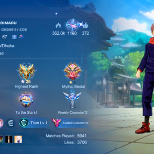 HYPER BASED PREMIUM ACCOUNT|| LEVEL 67 || EXALTED IV || GRAND 6 || EXQUISITE 8 || SKINS 322 || HEROS 129 |ALL MAX EMBLEM - Image 5