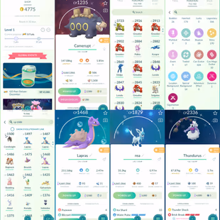 1907 Level 70 Coin4775 Team Medallion ready to change team Mesprit100 Shundo Sylveon Shiny Zapdos BG Shiny Shadow Latias - Image 3
