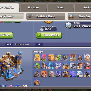 🔥TH 18 NEAR MAX🔥BK 100 AQ 100 MP 64 GW 63 RC 50 || GOOD HERO EQUIPMENT || FREE NAME CHANGE || 8 HERO SKIN - Image 3