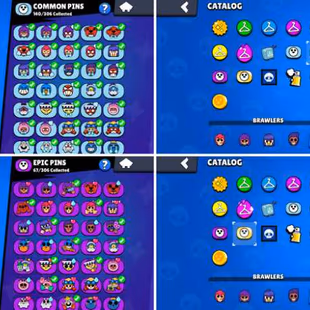 48K Trophies LVL117 | 95/100 Brawlers | 32 Max Brawlers - 27 Hypercharges | 216 Skins | 634 Pins | 323 Icons | 156 Spray - Image 8