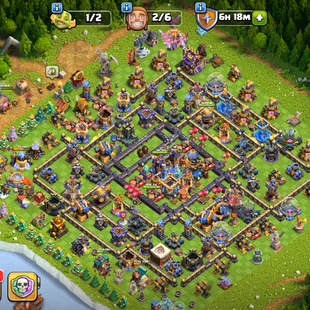 🔥TH 18 ALMOST MAX🔥XP 241-[ 5 EPIC EQUIPMENT MAX SH 26-HERO MAX 105-105-80-55-DEFENSE MAX-HIGH WALLS-NC 500-BEST DEAL - Image 2