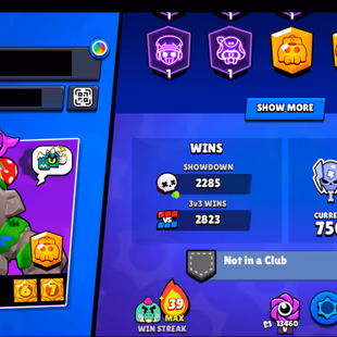 212 SKINS | 38.300 TROPHIES | 93 BRAWLERS | 11 HYPERCHARGE | 18 MAX | 7 PRESTIGE | 3 BUFFIES - Image 6