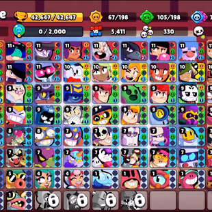 217 SKINS | 42.600 TROPHY | 95 BRAWLERS | 15 HYPERCHARGED | 18 MAXED BRAWLERS | 3 BUFFIES | LOADED RICO | CUPID PIPER |  - Image 4