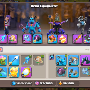 🔥[ TH-18 MAX ] X WALLS MAX | BEST EPIC EQUIPMENTS🔥HEROS: BK 105 AQ 105 MP 95 GW 80 RC 55 || 10 HERO SKIN - Image 7