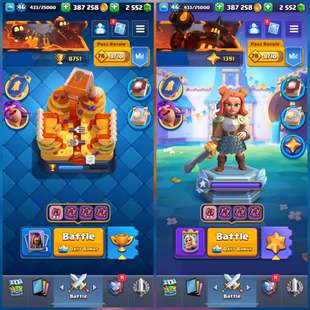 LEV-46 ACCT 🎯 8 EVO CARD 🎯 6-MAX CARDS | 2-ELITE CARDS | 8751-TROPHIES | KT-14 | ARENA-22 | FREE RENAME | INSTANT - Image 2