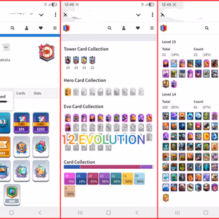 🎯8 YEARS OLD CR ACCT  | 9280 TROPHIES  | 22 MAX LVL 15 👹| 164 EMOTES  | EVO CARDS | 12 TOWER SKIN | INSTANT DLVR - Image 8