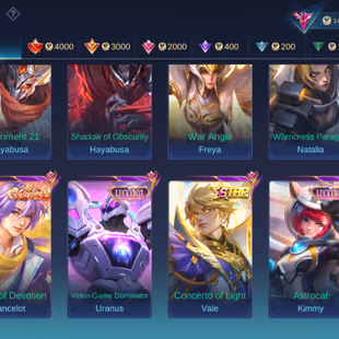 EXALTED 1 ACCOUNT || 1 LEGEND || 13 GRAND || 10 EXQUISITE || SKINS 404 || HIGHEST RANK IMMORTAL 119 - Image 6