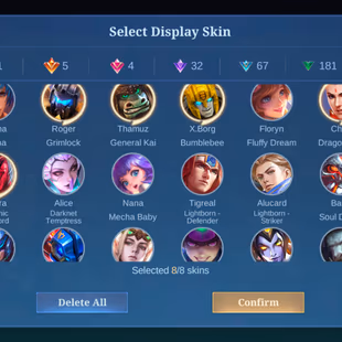 RARE LEGEND GORD || LUCKY BOX LEOMOND || COL KHUFRA || EXALTED COL 5 || 306 SKIN || EX 56 STAR || GOOD EMOTE - Image 3