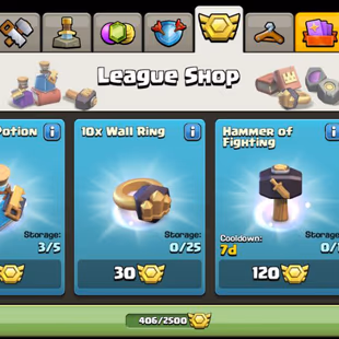 FULL MAX WALLS - 227 XP -  TOWNHALL 12 - 48-51-20-20 HERO - 406 MEDAL - MAGIC ITEM LOADED- 1900 GEMS - CHEAP - AVAILABLE - Image 4