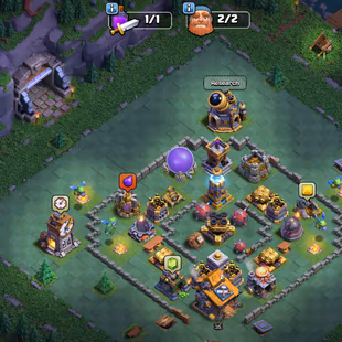 ❗[ 11'000 GEMS - PREMIUM TH-17 ]❗HEROS: 80-82-56-56-30 || GOLDEN WALLS [LVL 15] || NICE TROOPS - EQUIPMENT  - Image 7