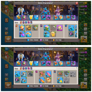 TH14 RUSH ID  / 4 EPIC EQUIPMENT / XP-88 / HERO 38-36-29-20-13 / 500 GEMS NAME CHANGE / MAGIC ITEMS /  OP - Image 4