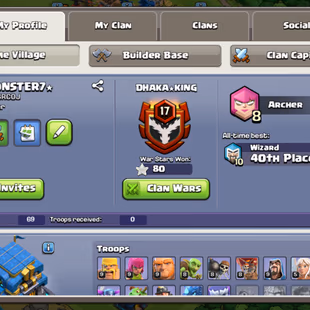 Th12 max nothing left || 3x scenery rare statue available | 5 epic equipment l| Gems 2000 || cwl medel 190|| Rename free - Image 2