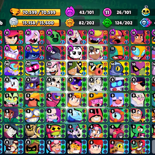 279 SKINS | 70.600 TROPHIES | 101 BRAWLERS | 20 HYPERCHARGE | 26 MAX | 45 PRESTIGE | 5 BUFFIES - Image 3