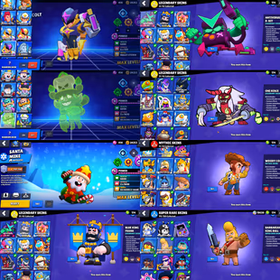 57k TROPHIES 🌟 RARE KING FRANK SKIN 🌟 84 MAX BRAWLER | 98 BRAWLER UNLOCK | 84 HYPERCHARGE | 437 SKIN | RENAME FREE - Image 4