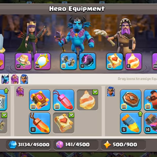 🔥TH15 FULL MAX ACCOUNT🔥| HERO-86-90-44-60-40|9 HIGH LEVEL EPIC| 1567 CWL MADEL |LOTS OF MAGIC ITEM|NC-500 - Image 5