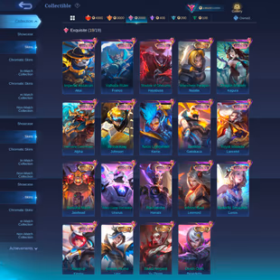 ML 275 Collector Ling & Bendetta&Yu jhong&Jawhed Dawing Chou KOF Full Set Skins 13 Lucky Immortal Epic Recall Epic 52 s - Image 5