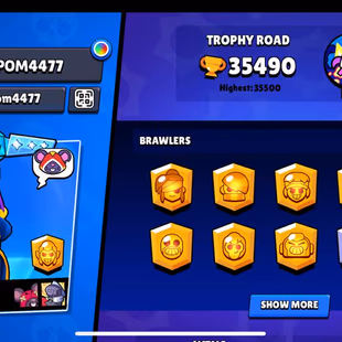 🔥 TRUE SILVER EDGAR | 35.400 TROPHY 🏆 | 75 BRAWLERS | 12 MAXED BRAWLERS | 135 SKINS | FULL MAIL ACCESS - Image 2