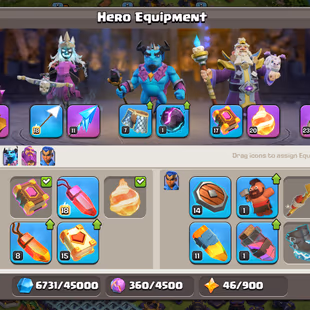 Th15 Almost Max | Hero-80-81-57-32 | Equipment-7-Epic All Good Lvl Up | Wall Max | XP-174 | NC-Yes | BEST-DEAL - Image 6