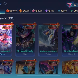 Flash Sale Exalted Col III-350 Skins-Freya Legend-Exo Hayabusa-Eren AOT-Angela Aspirant-2 Colector-Epic Recall-Max Emble - Image 3