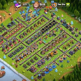 RARE🔥XP 246!TH 18  MAX🔥BOTH GUARDIAN MAX!7 EPIC MAX!HEROS:105-105-95-80-55!WALL MAX!DEFANCE MAX!VERY STRONG TROOPS! - Image 2