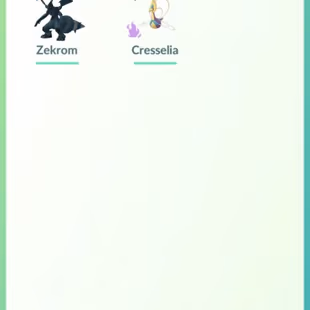 SHINY LEGENDARY ZEKROM CRESSELIA [] 4 PREMIUM PASS [] 24 LEGENDARY [] 11 SHINY [] 114 RARE CANDY [] 525 POKECOINS [] LEV - Image 4