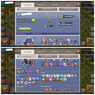 TH 15 NEAR MAX | 81-84-51-56-32 HEROES | 3 EPIC EQUIPMENTS | MAGIC ITEMS MEDALS STACKED | BH 10 | FULL ACCESS  - Image 3