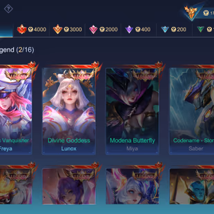 GIRLY ACCOUNT WITH DAZZLING CRYSTAL LOADING EFFECT | 2 LEGEND | 13 GRAND || 16 EXQUISITE | 8 ZODIAC | 7 COLLECTOR MEGA-5 - Image 4