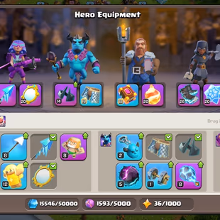 TH16  Max | Level 206 | BK 78 | AQ 95 | GW 70 | RC 45 | MP 44 | Gems 1245 | INSTANT DELIVERY - Image 4