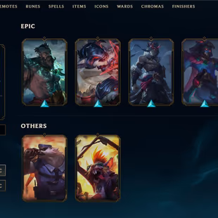 EUW - Unranked - 6 Skin - Level 10 - OE 4167 - BE 10.4k - RP25 - Champion 25 - 3 Shards - 7 month xp boost - Code1460 - Image 1
