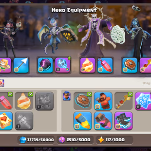 🌟 RAREST COSMIC SKIN SET 🔥TH-18 NEAR MAX | 5X HERO MAX | NEW LVL 11 | 9X EPIC MAXED | DECORATED TREE | B.APPENTICE MAX - Image 8