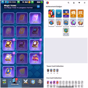 LEV-37 ACCT 4-EVO CARDS 5954 -TROPHIES KT-12 ARENA-16 FREE RENAME CHEAP  INSTANT DELIVERY GUARANTEED - Image 3