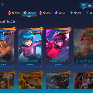 ML  706 KOF Karina dyrotth aurora LUCKYBOX estas Epic khuafra Saber Layla dragon Masha good win rate - Image 6
