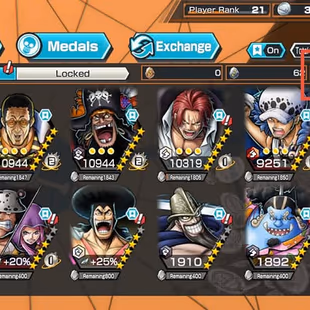 [4182][IOS+ANDROID] 6 EX META - CAN MAX 6 - Kizaru + Blackbeard + Nusjuro + Law + Shanks Light + Shanks Red , Bfs King  - Image 1