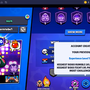213 SKINS | 61.100 TROPHIES | 90 BRAWLERS | 8 HYPERCHARGE | 17 MAX | 40 PRESTIGE | 7 BUFFIES - Image 7