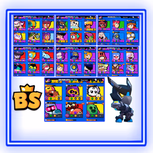 56K TROPHIES || 99 BRAWLERS || 40 MAX || 29 HYPERCHARGED || 311 SKINS || 8 BUFFIES || INSTANT DELIVERY  - Image 4